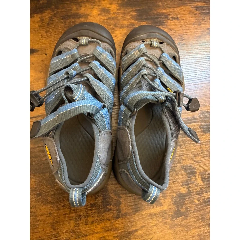 KEEN Kids Newport H2 Waterproof Hiking Sandals Blue Gray Outdoor Shoes